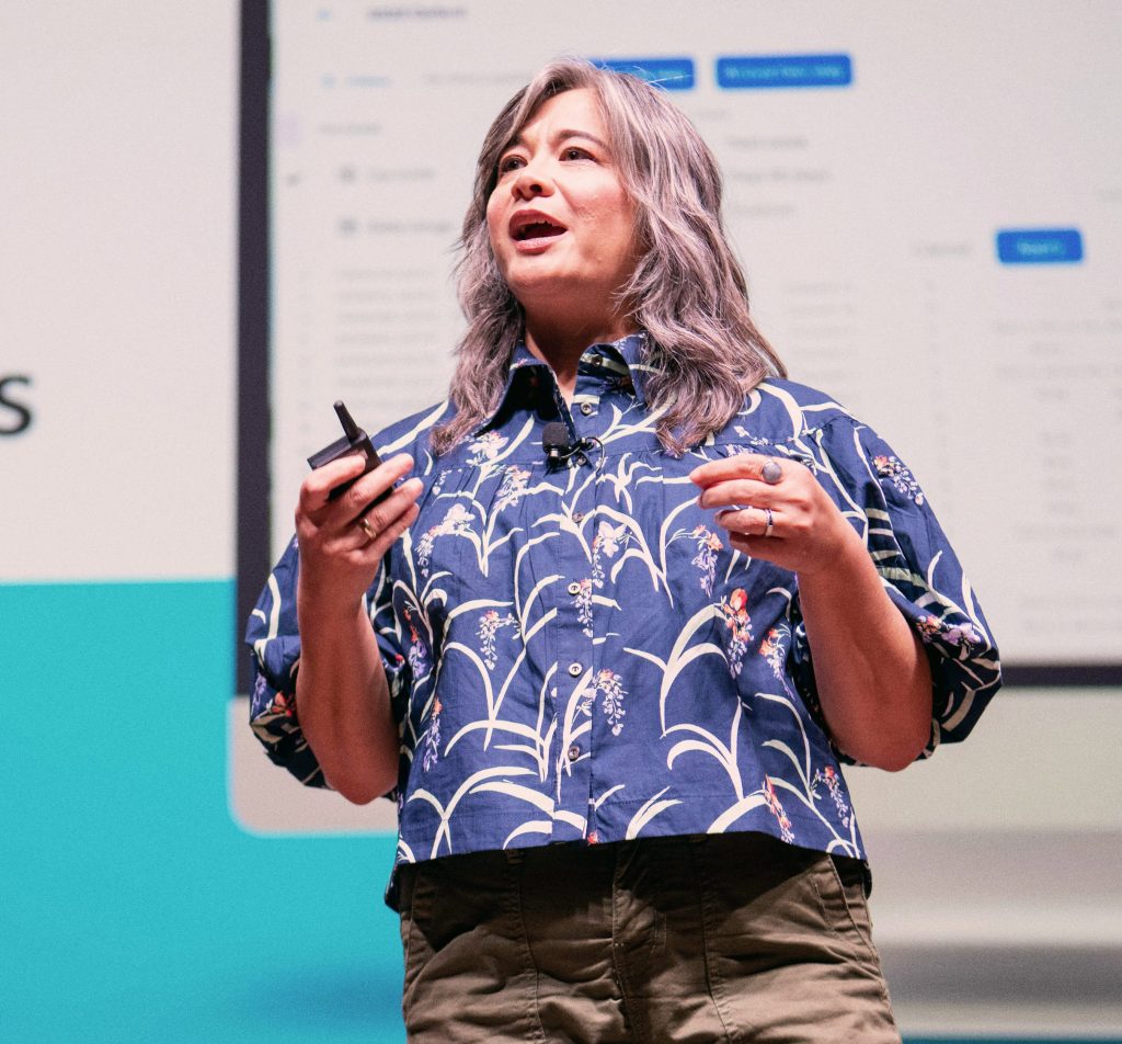 TechStars founder giving a presentation at an event