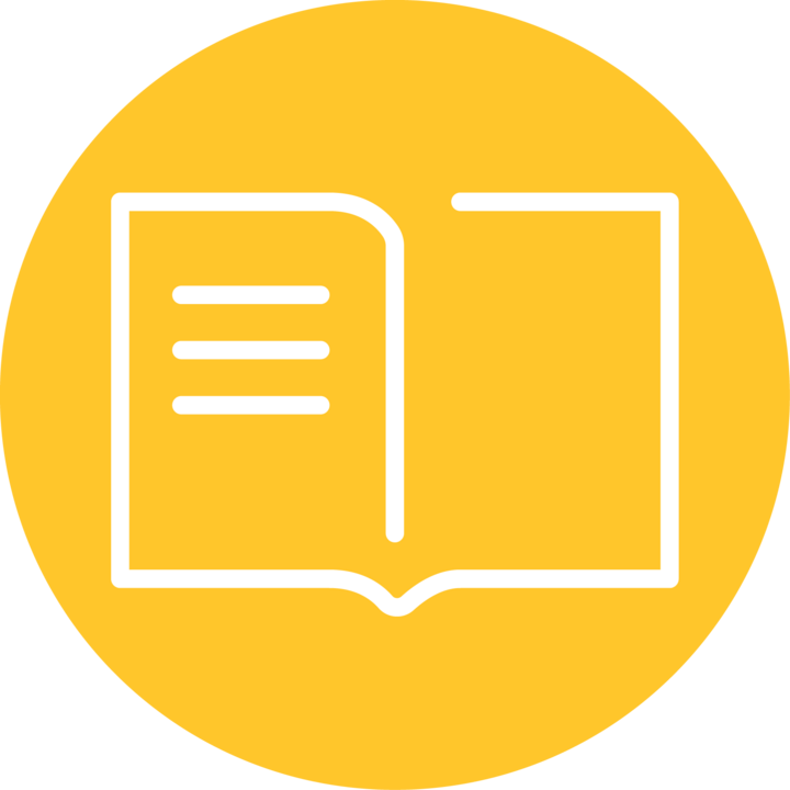 Icon of open book/education